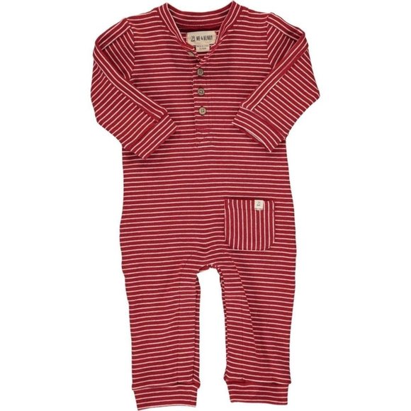 Me & Henry Other - Me & Henry Boys Striped Jersey Romper